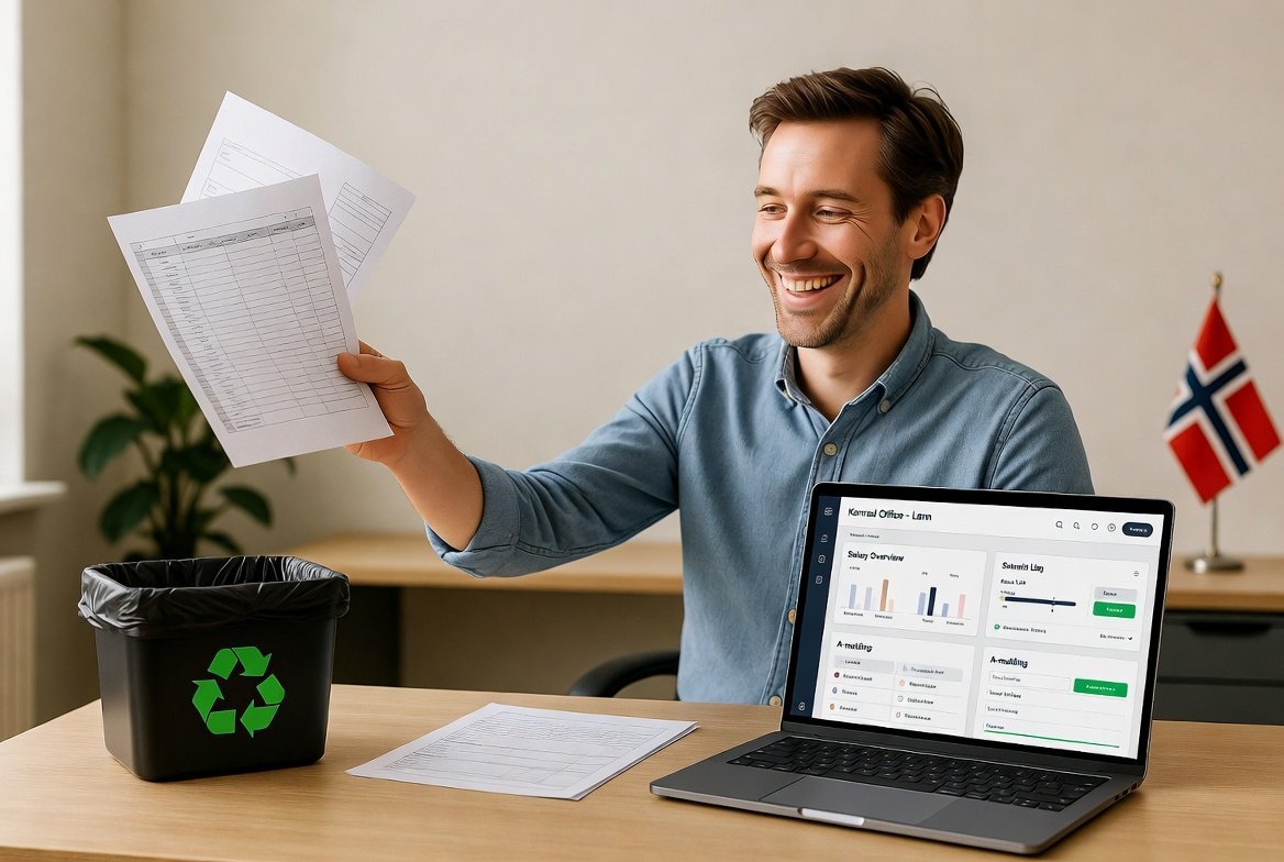 Endelig slipper du Excel: Konrad Office lanserer lønnsmodul! 💰